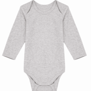 Babyromper Oxford Grey met logo