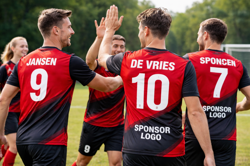 Sportkleding bedrukken met naam en rugnummer